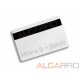 Hybrids magnetic band / mifare blank