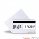 Hybrids magnetic band / mifare blank